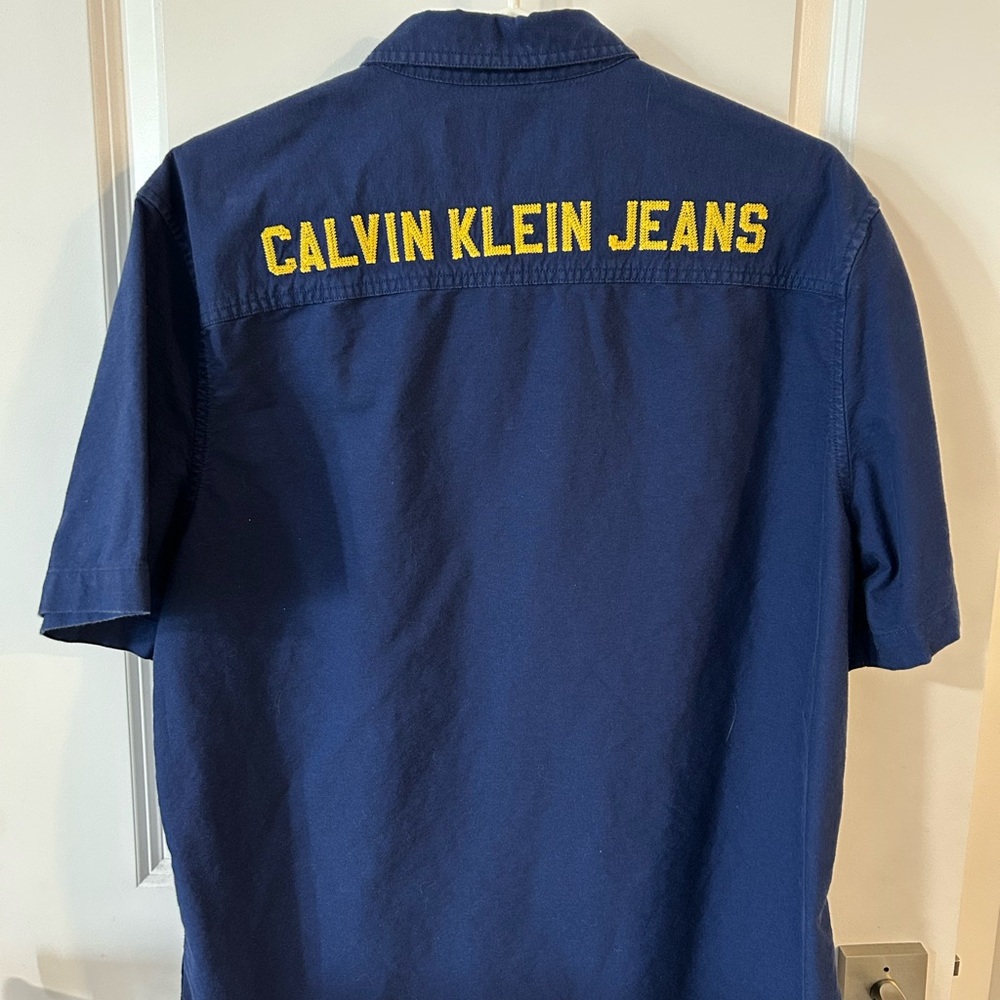 Calvin Klein Jeans Blue Casual Button Down Shirt